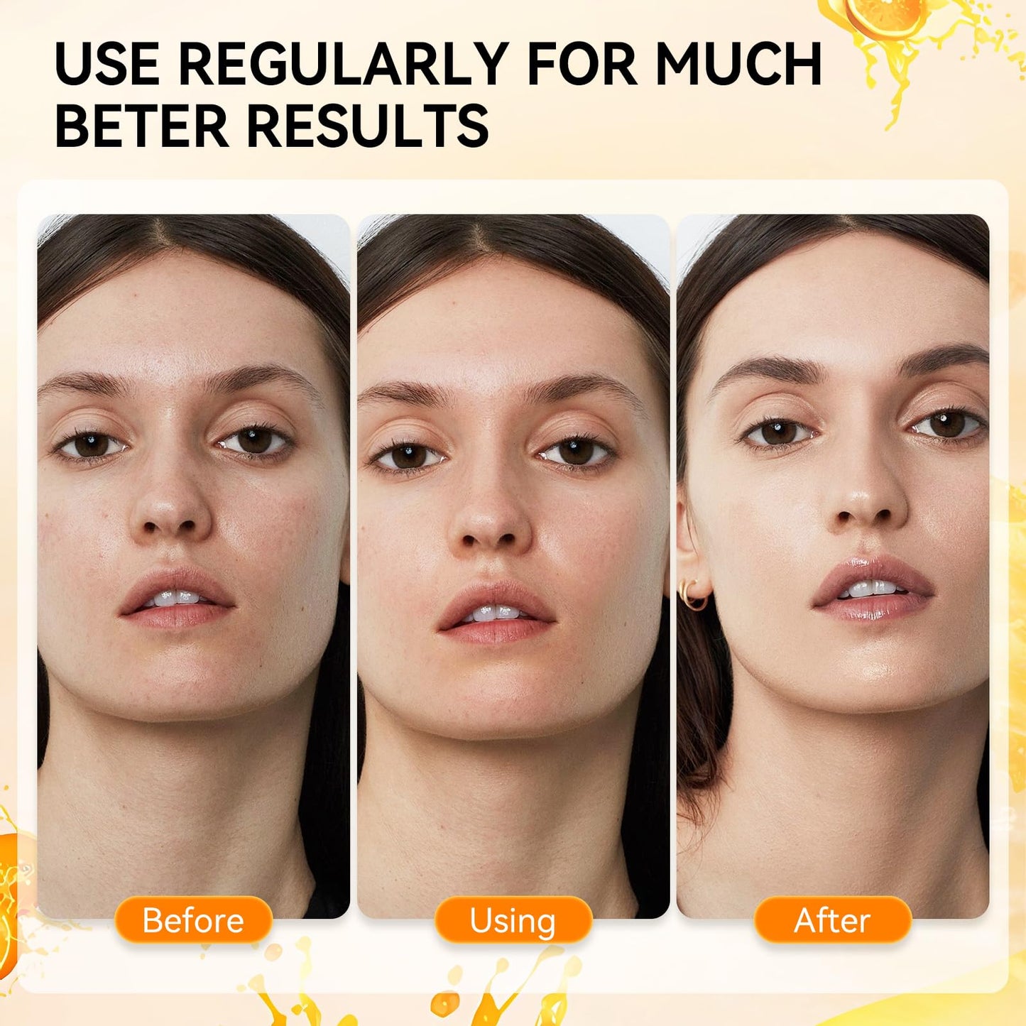 LANBENA VITAMIN C Hydrating Sheet Masks Brightening Firming Anti Aging - Overynight Hydrating Face Mask for All Skin Types Moisturizing Spa Skincare -1 Pack