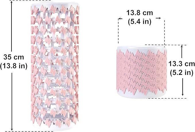 Collapsible Foam Roller for Exercise and Recovery (13 Inches), Easily Portable at 5.5 inches (Pink)