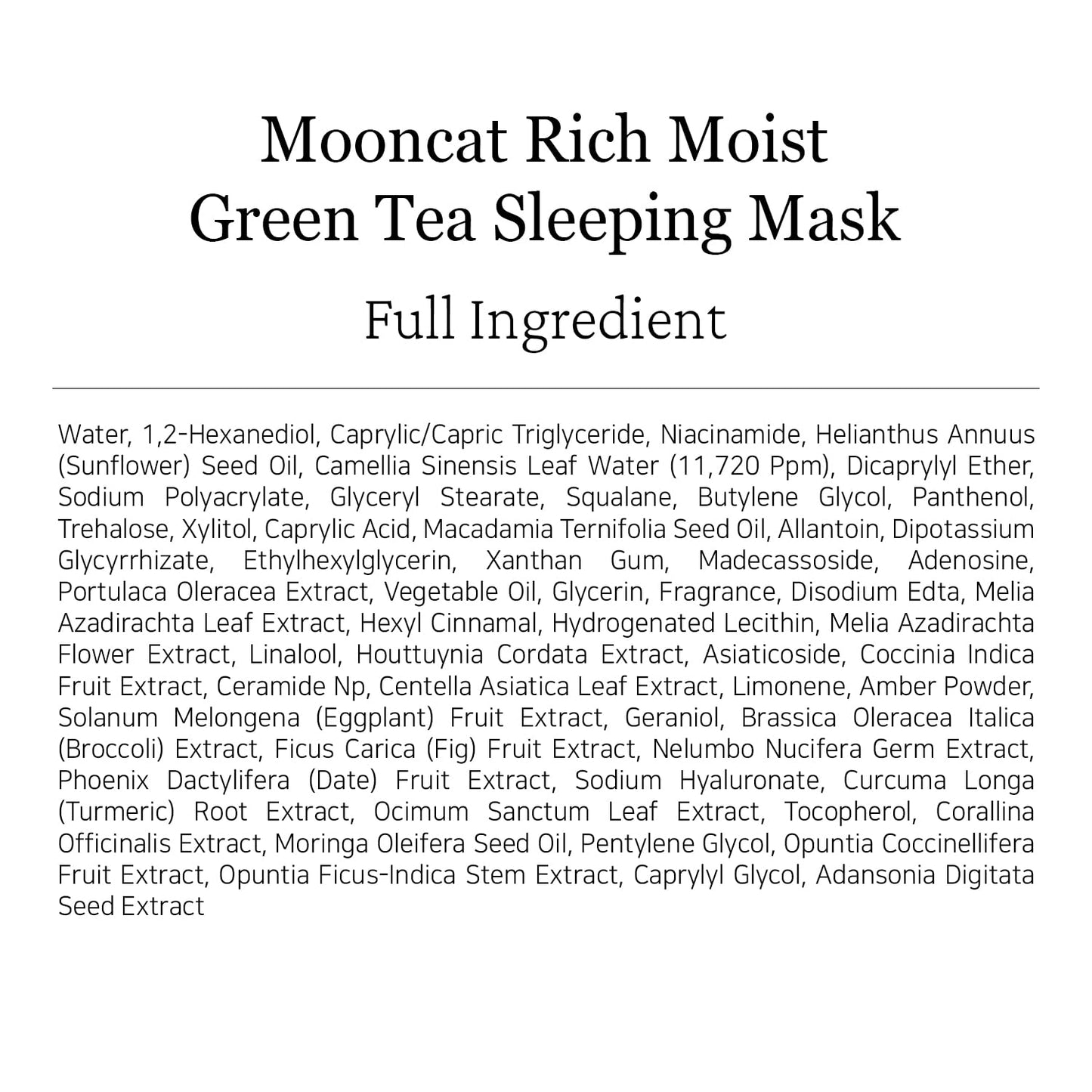 ALWAYS BE PURE Green Tea Sleeping Mask 75ml – Rich Moisture Night Mask, Hypoallergenic, Calms Redness, Deep Hydration for Sensitive Skin, Non-Sticky Korean Skincare