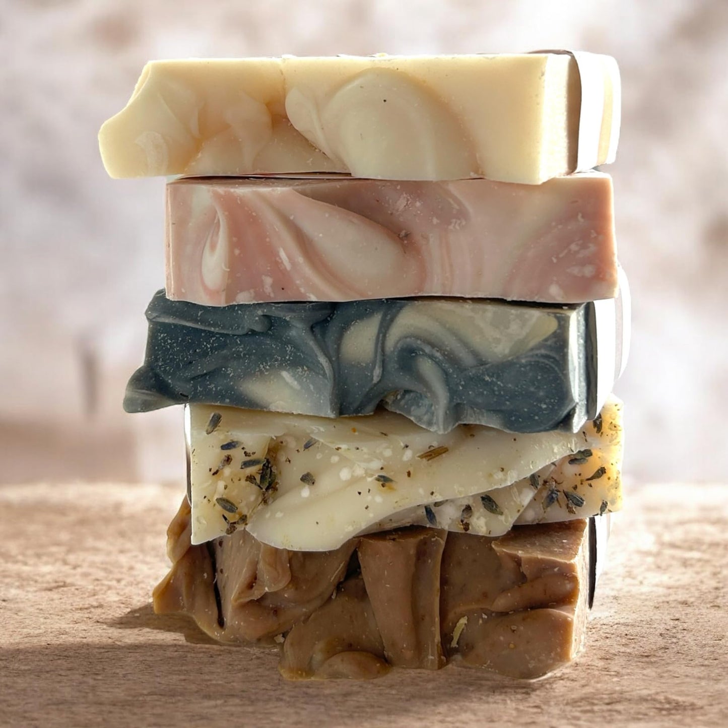 Old Soul Soap Company - London Fog Soap Collection Soap Bar – Skin Renewing, Vegan-Friendly with Lavender, Bergamot & Vanilla Oil – Deep Cleansing & Nourishing for Glowing Skin – 5.8 oz Pack 4