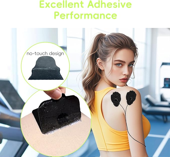 20 Pack TENS Unit Electrode Pads with Wire Cable Combination Set. Reusable Premium Hydrogel Self-Adhesive TENS Unit Replacement Pads, Compatible with Belifu, AVCOO, NURSAL, TENS 7000, AUVON, Neocarbon