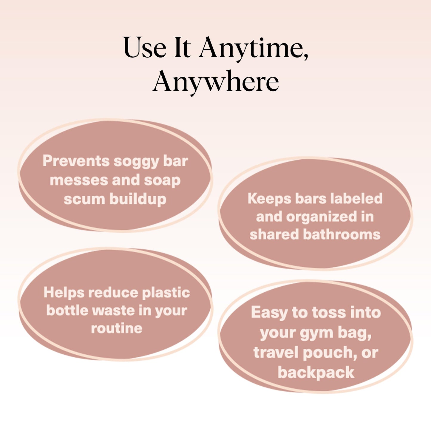 Kitsch Bar Soap Saver Bag – Patented Mesh Bag Soap Holder for Shampoo and Conditioner Bars - Extends Use & Prevents Soggy Mess - Recycled Mesh Beauty Pouch, Eco-Friendly - 2pc Set, Blush & Terracotta