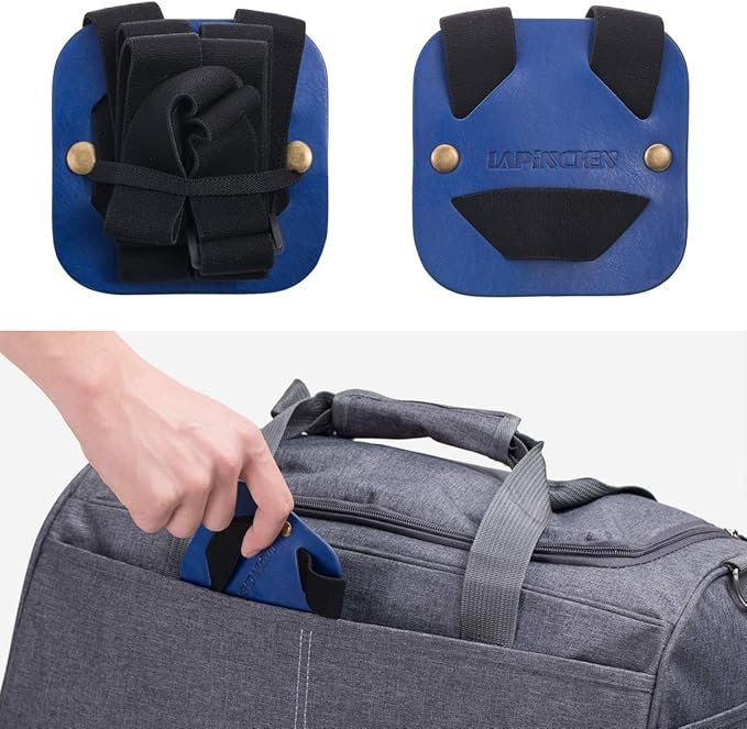 Adjustable Luggage Straps for Suitcases Add a Bag High Elastic Travel Bag Bungees Connecting Carry On Bag TSA Approved (2 Pack Blue)