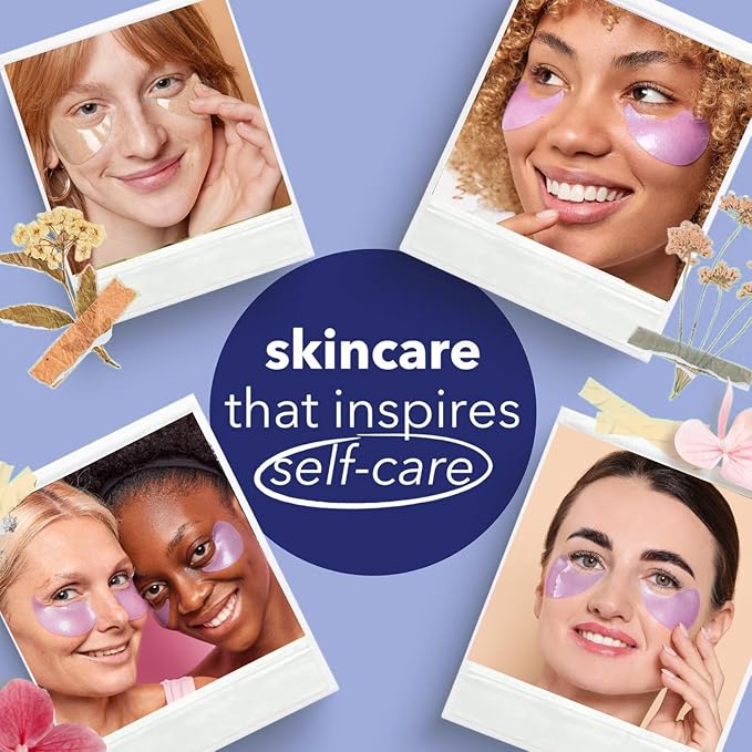 DIAMOND GAZE Under Eye Patches 28 Pairs, Rejuvenate Eye Area, Soothing Hydrate Brighten Skin, Plumps Fine Lines, Hydrogel Eye Mask with Retinol, Niacinamide and Polyglutamic Acid, Eye Gel Pads