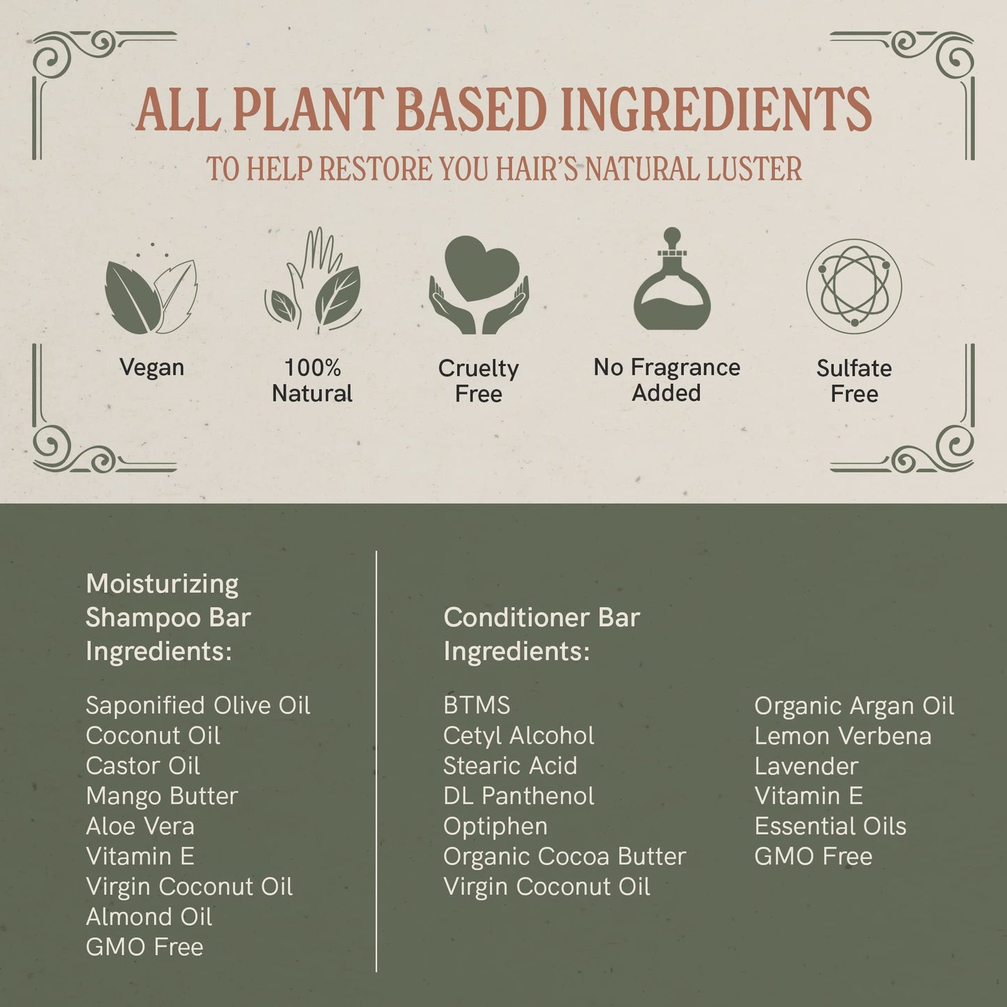 J.R.LIGGETT’S Shampoo Bars and Conditioner Set - Conditioner Bar 1.75oz + Two Moisturizing Formula Shampoo Bars 3.5oz - All-Natural Ingredients for Hair Clean, Soft, Tangle-Free - Made in the USA