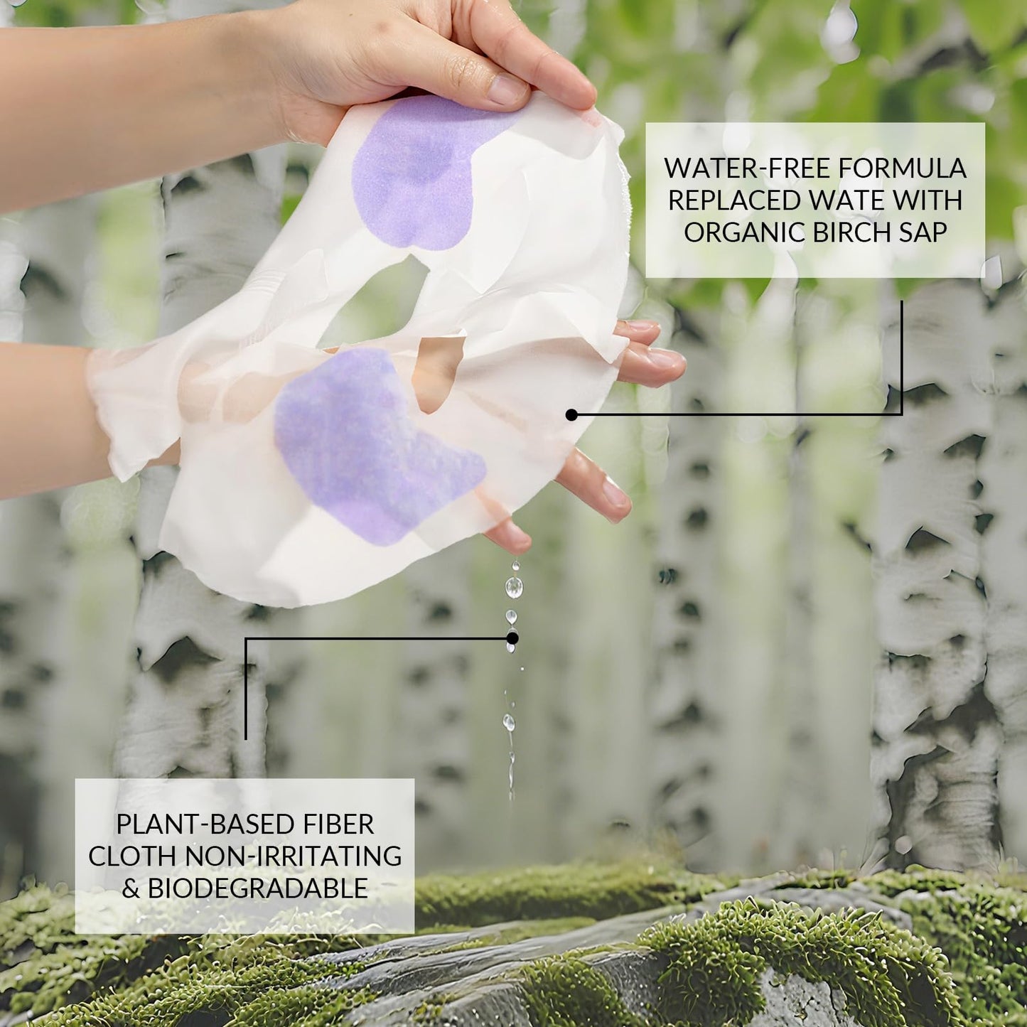 FLYODE Syn-Ake 2-in-1 Eye & Face Masks Skincare, 100nm Collagen Face Mask for Improves Cheek Contour, Anti-Wrinkle and Firming, Infused with Birch Sap, Water-Free Korean Face Mask Sheet, 5EA