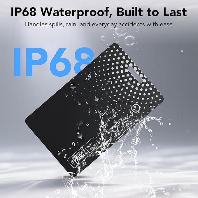 2-Pack Air Tracker Tag Wallet Tracker [Apple MFi Certified] (iOS Only) Bluetooth Tracker Smart Finder for Apple Find My, iPhone Card Wallet Finder, Wireless Charging, for Bags, Keys, Passport