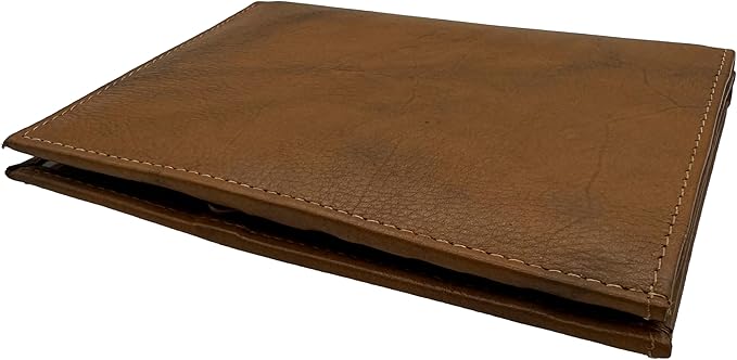 Antique Saddle RFID Genuine Leather Passport Wallet