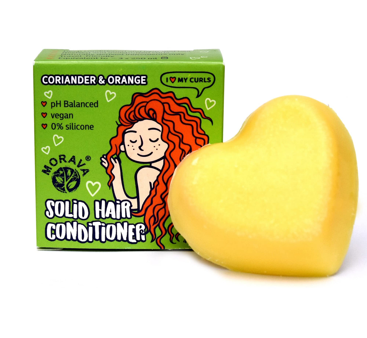 Morava Conditioner Bar for Curly Hair with Marshmallow Root Extract, Shea and Cocoa Deep Conditioner, Vitamin B5, Bar for Hair with Sustainable Ingredients, Silicon free (for curly hair)