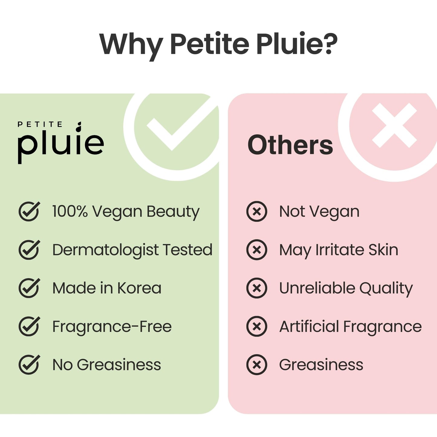 Petite Pluie Vegan Face Serum Stick (0.35 oz) with Green Tea, Collagen, and Niacinamide For Anti-Aging & Moisturizing Balm Stick, Hydrating Stick For Face Korean