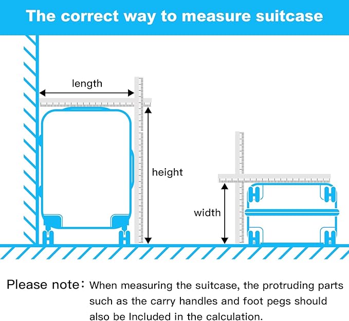 Kono 20 Inch Softside Carry On Luggage Airline Approved 20 Inch Spinner Wheels Lightweight Waterproof Suitcase with TSA Lock for Business Travel (Small, Navy Blue)