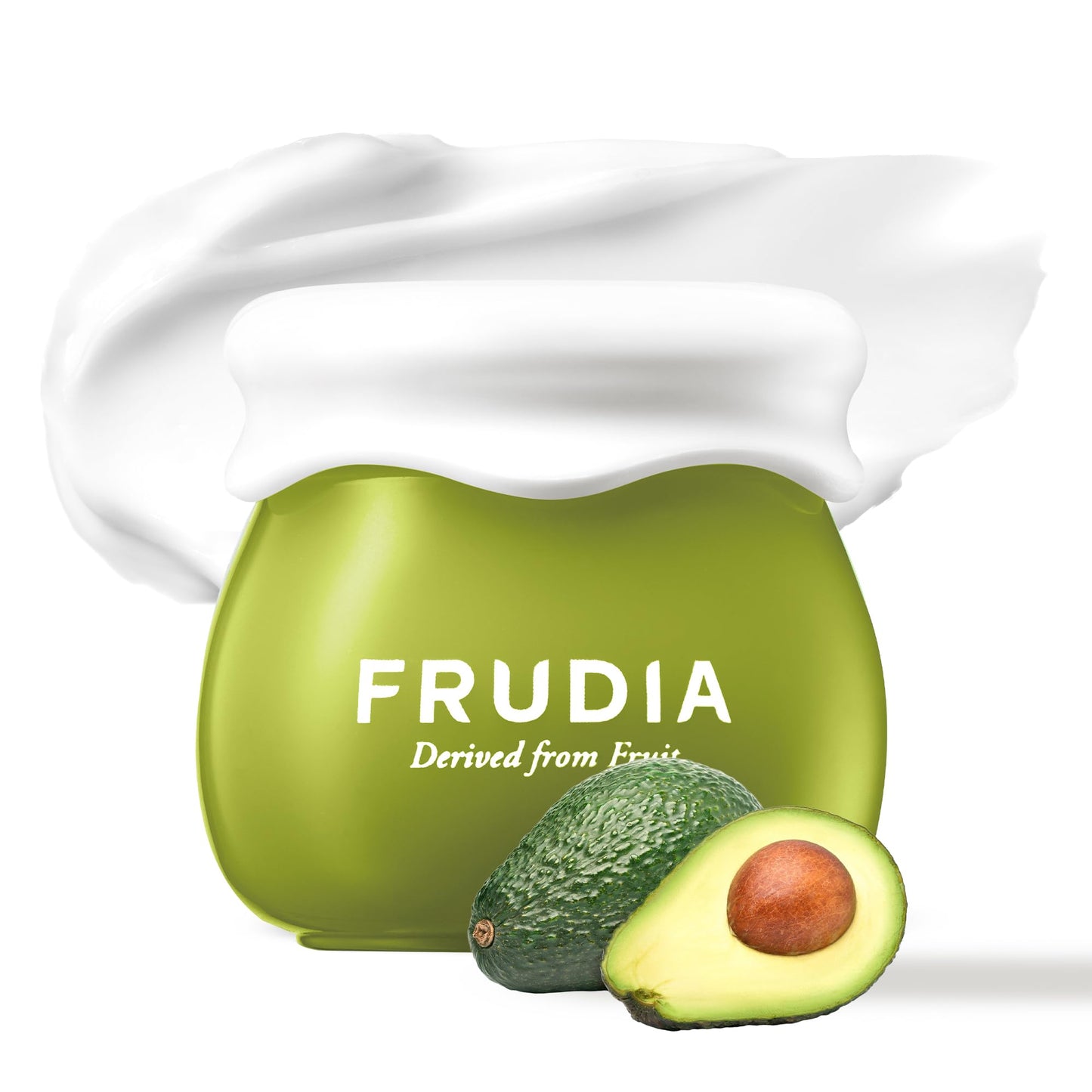 FRUDIA Avocado Relief Face Cream, Calming Korean Face Moisturizer w/62% Avocado Extract, Centella Asiatica & MadecassosideX4 for Dry, Sensitive Skin (0.35 fl oz)