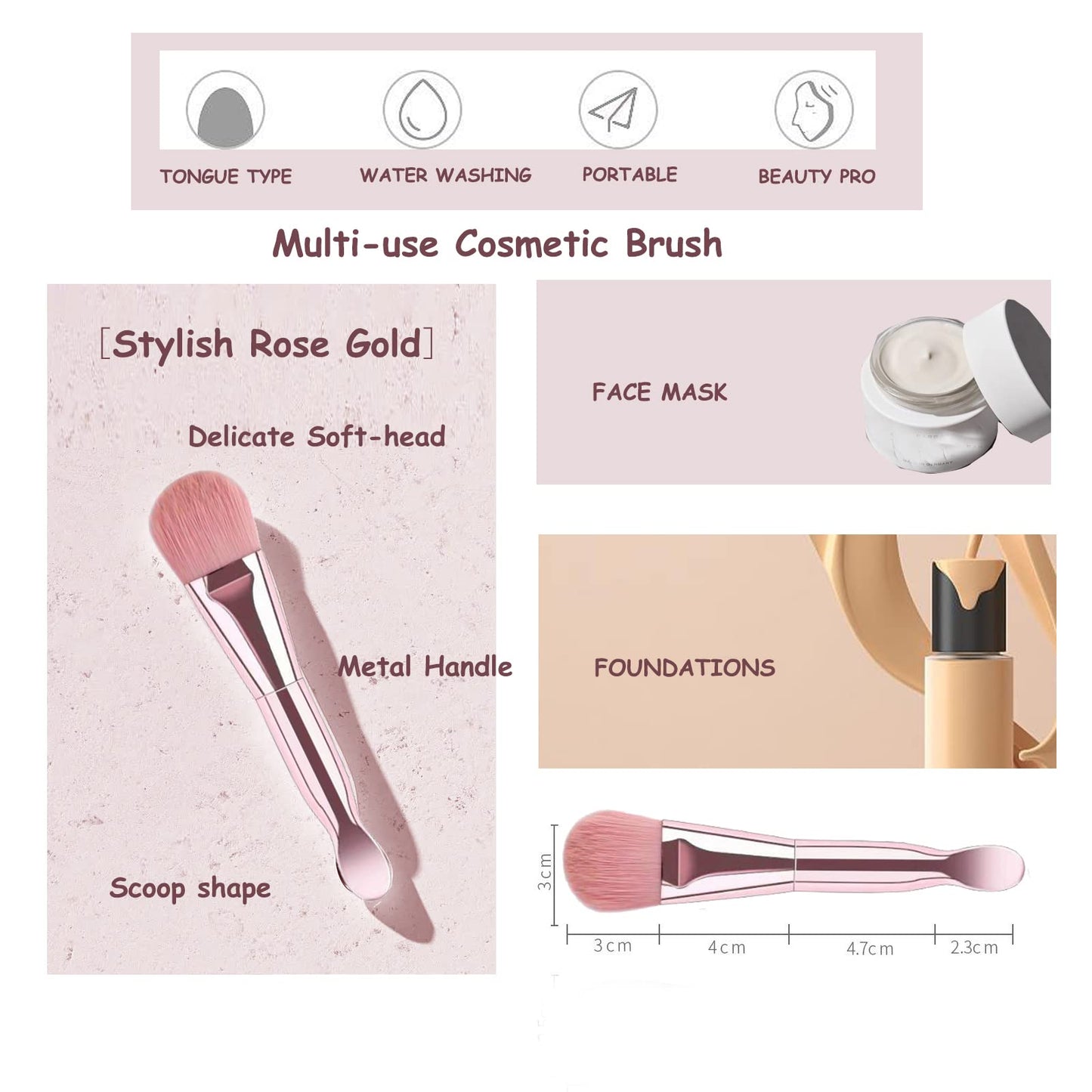 28PCS Makeup Brushes, Quality Makeup Brush Set for Women, Makeup Brush Sets Kits for Beginner Starter Professional, Make Up Brushes With Blenders Masks Spatula,Travel-Friendly Gift for Girl, Teens