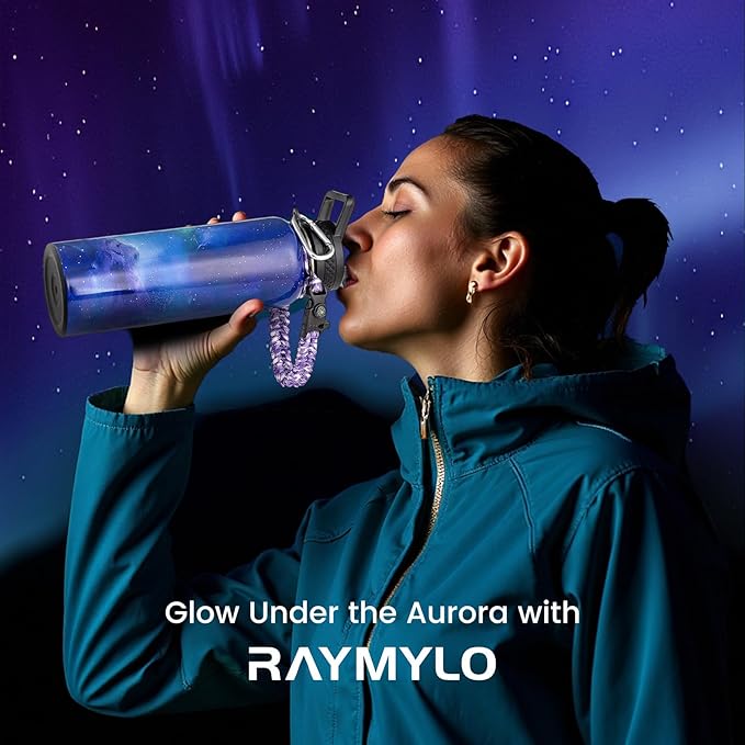 40oz Insulated Water Bottle, Triple Wall Vacuum Stainless Steel Water Bottles - Keeps Cold 48H, Reusable Metal water flask Jug for Gym, Sports, Camping, Hiking,Travel, Twilight Mist Purple