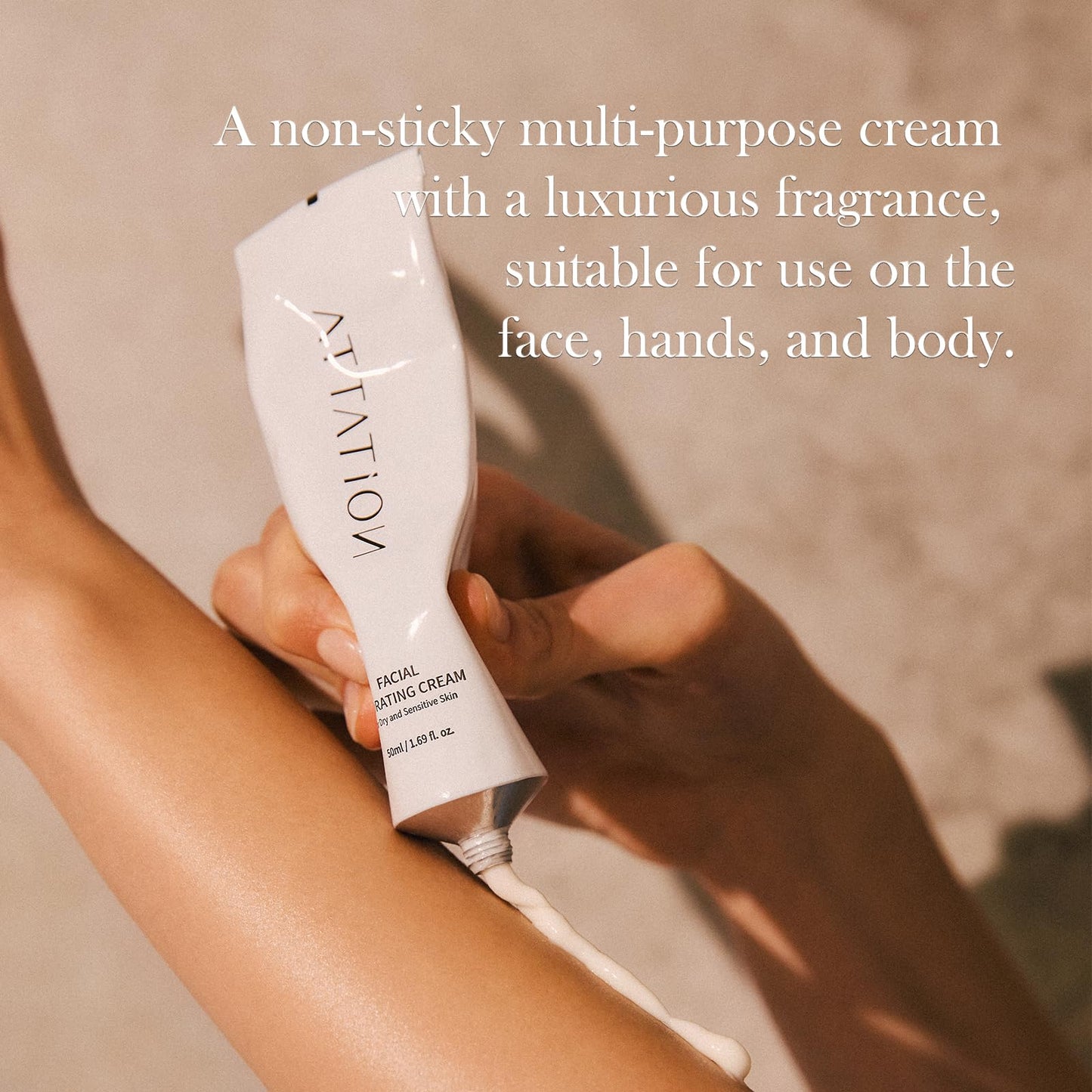 ATTATION Motherwort Multi Hydrating Cream, Facial Moisturizer Silicon Free For Dry and Sensitive Skin, Korean Skincare, Formulated with Niacinamide Panthenol Adenocin, Vegan 50ml / 1.69 fl. oz.