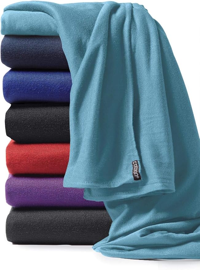 cocoon - Coolmax Travel Blanket | Compact Throw Blanket for Camping and Hiking | Fits in Backpack | Attaches to Luggage | Travel Essential | Fast Drying (Regular 70" x 55")