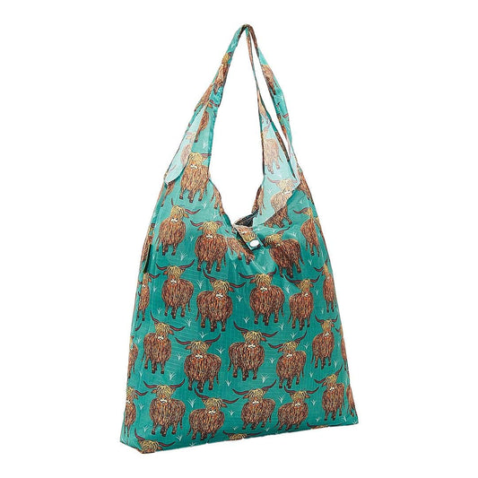 ECO CHIC Foldable Reusable Grocery Bags - Foldable Grocery Bags - Lightweight, Recycled & Reusable Shopping Bag - Waterproof, Packable Tote Fitting in Fine Grocery Bag Carrier