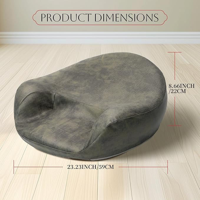 Meditation Cushion, Comfortable Floor Pillow for Adults Sitting, Reading, Yoga, Large Floor Cushion Seating for Living Room Tatami Home Decor