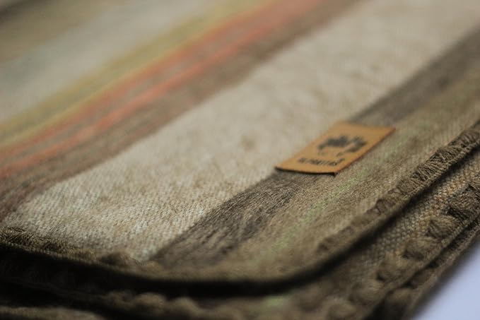 Alpaca Wool Blanket - Queen Size Bed - Alpaca Throw - Best Gift & Warm, Lightweight, Couch or Camp - Outdoor - 87 x 64 Inches (Brown)
