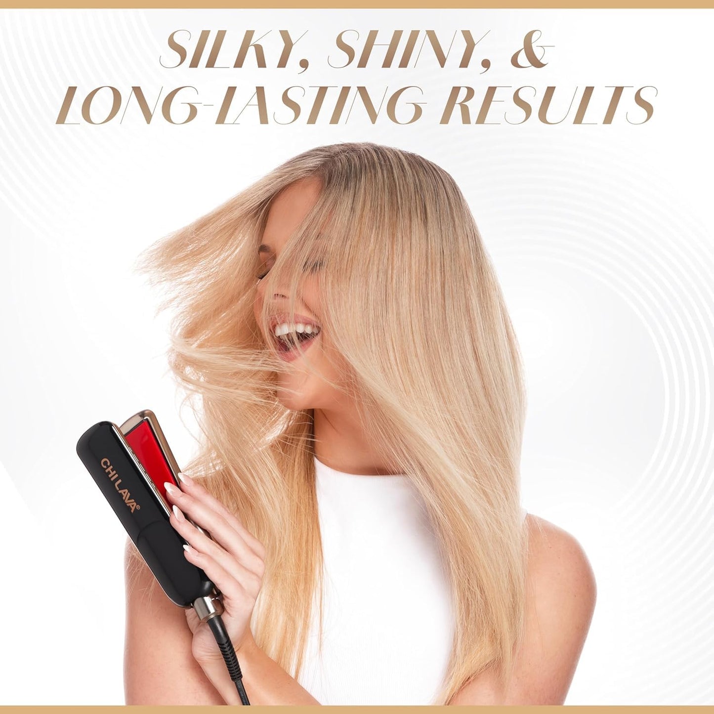 CHI Lava MiniStyler & CHI 44 Iron Guard (2 Oz) Gift Duo, Ceramic Hair Straightener for Long-Lasting Shine, Perfect for Daily Use & Travel, 1.5” Iron