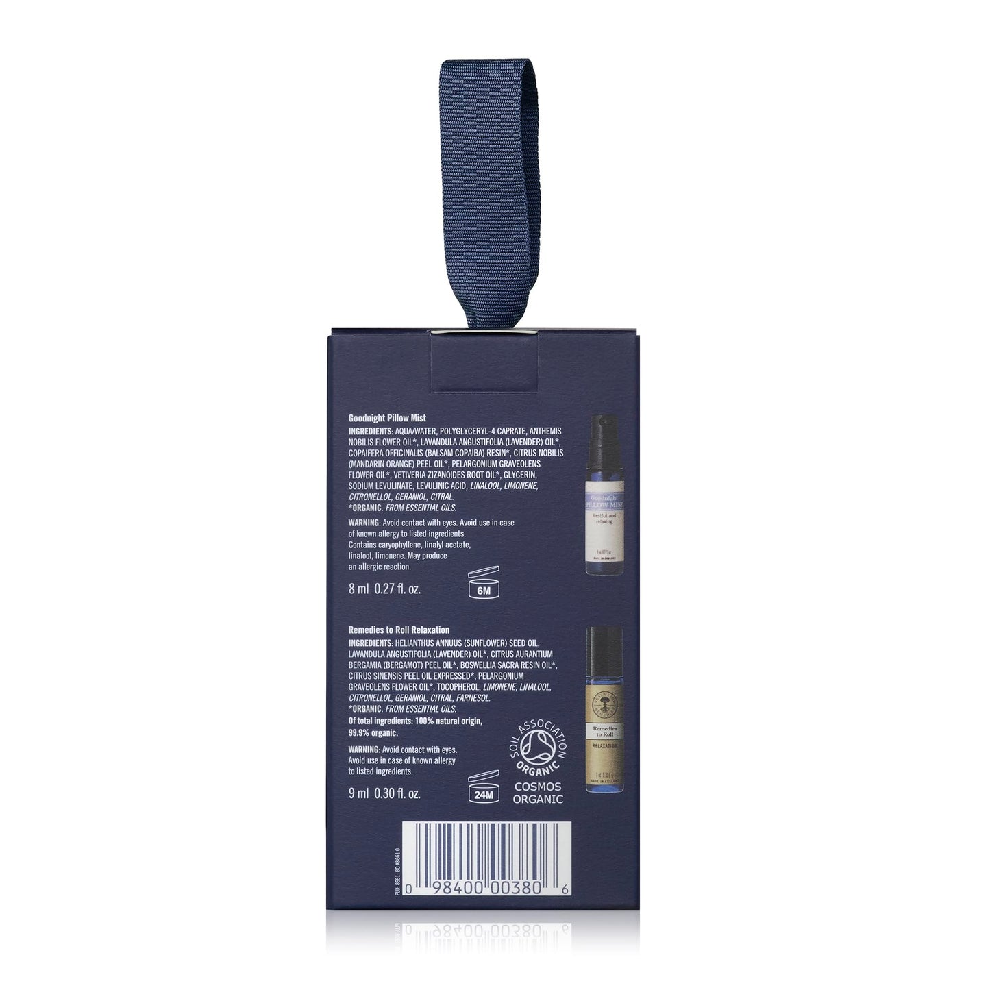 Neal's Yard Remedies Dreamy Nights A Sleep Ritual, Gift Set with Pillow Spray & Essential Oil Roll On Infused with Lavender, Vegan & Cruelty-Free