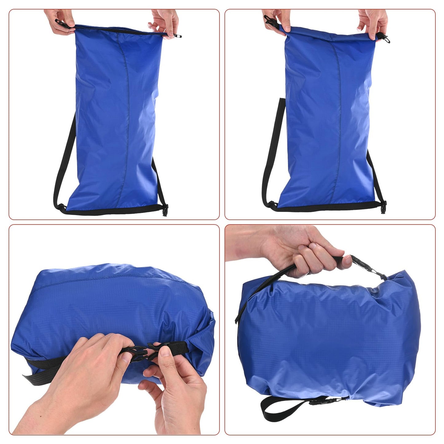 TIXIPEM Compression Stuff Sack [1PCS] - Waterproof Sleeping Bag Storage Sack 5L Use for Backpacking & Traveling & Hiking - [Army Green-17 x 9 in/ 42 x 23.5 CM] Space Saving Gear Bags