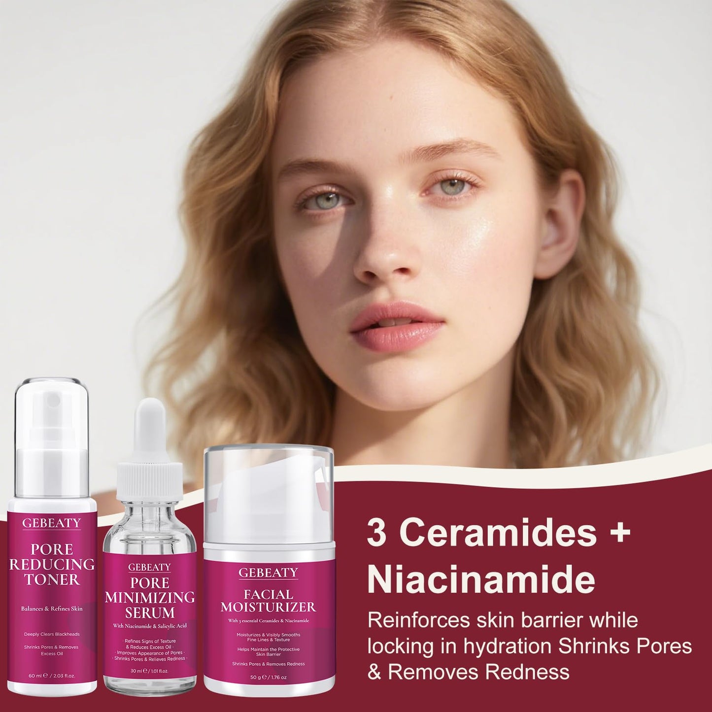 Skin Care for Teens 10-12,Women Skincare Set with Salicylic Acid,Professional Pore Minimizer Soothe, Hydrate, Oil Control, Deep Cleanse Women Facial Skin Care Products,Teen Girls Gifts Trendy Stuff