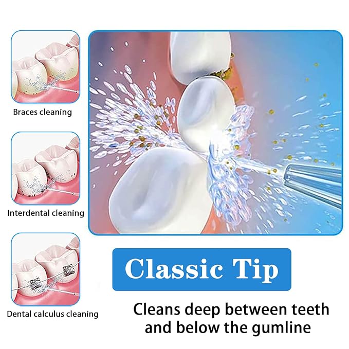 3 Pcs Replacement Heads for Waterpik Water Flossers Other Brand Oral Irrigators,Replacement Tips for Waterpik Water Flosser(Blue Purple Green)