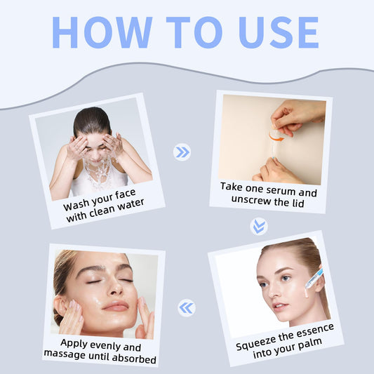 3% Hyaluronic Acid Serum, 30Pcs Hyaluronic Acid Tubes, Ultra-Hydrating Serum Single-Use Vials, Hyaluronic Acid Tubes 3% for Women's Moisturizing Skin Care Face