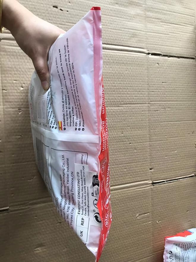 BoxLegend Vacuum Storage Bags 10 Combo Vacuum Pack Bags Space Saving Double Zipper Seal & Leak Valve Reusable for Clothes Pillow Comforters Bedding,2XL, 2L, 6S, 1 Large Pump