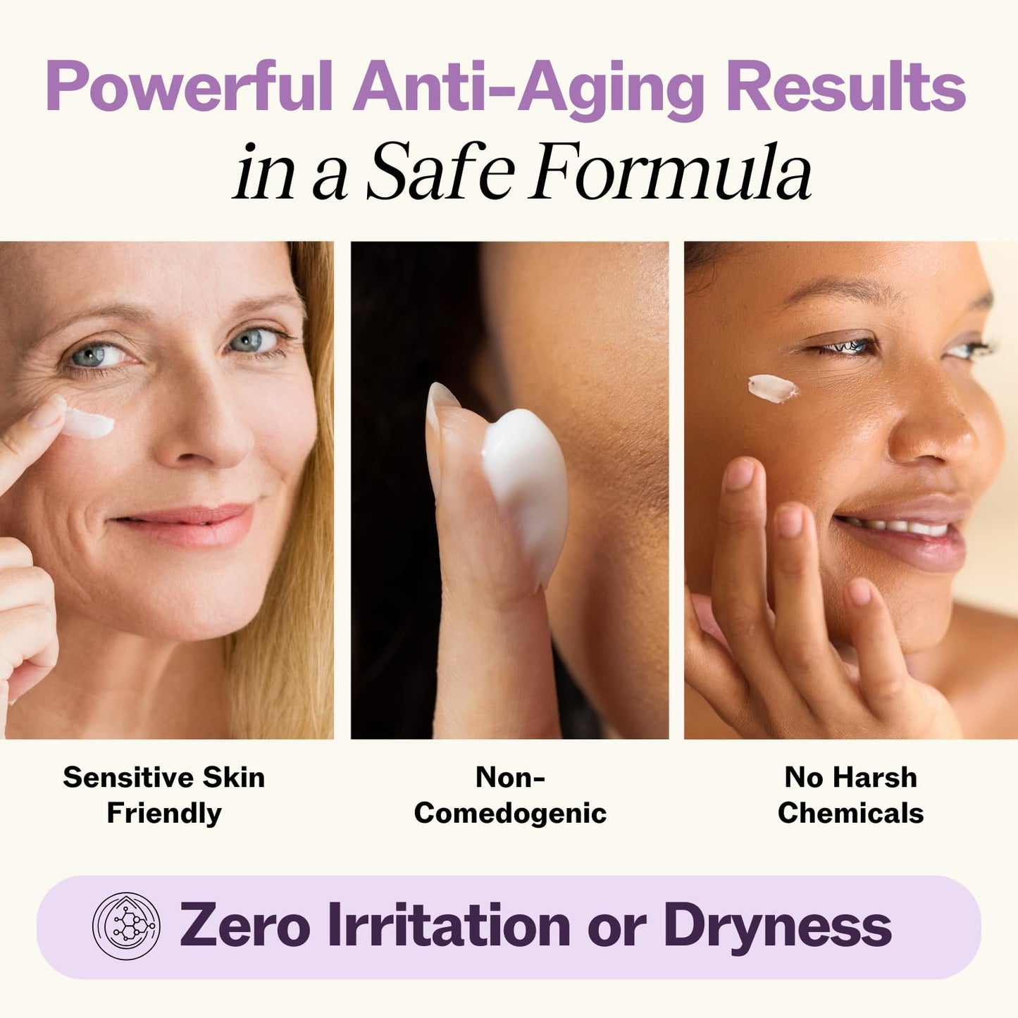 LilyAna Naturals Eye Cream for Dark Circles and Puffiness, Anti Aging Under Eye Cream for Wrinkles and Bags helps Improve Dryness; for Sensitive Skin (Bottle, 1.0 Ounce (Pack of 1))