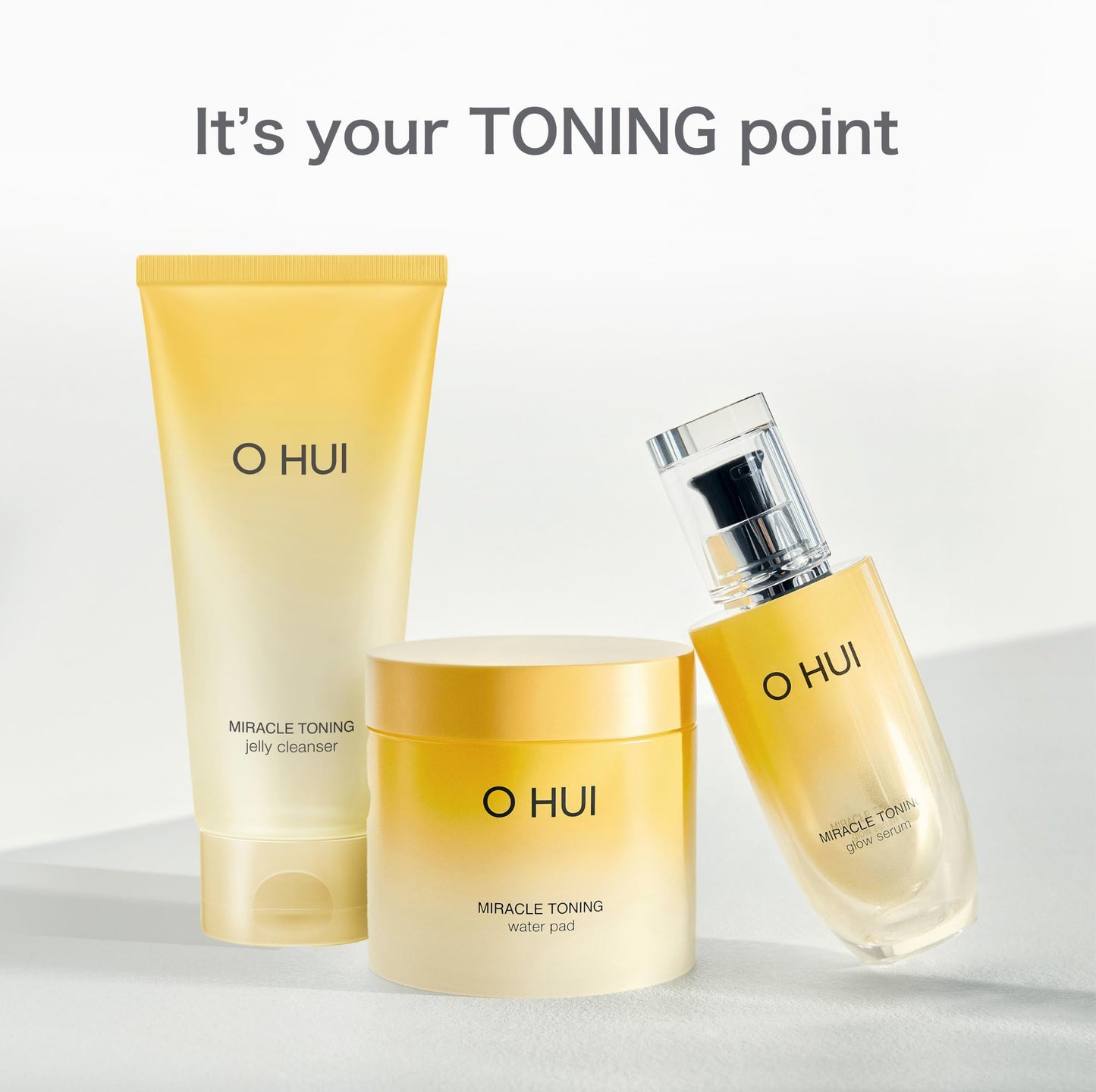 OHUI Miracle Toning Glow Serum | Travel Size Refill 20ml | Vitamin C Face Serum | Hyperpigmentation Treatment | Glowing Skin | Dullness| Hyaluronic Acid, AHA, PHA, Niacinamide | Korean Skin Care