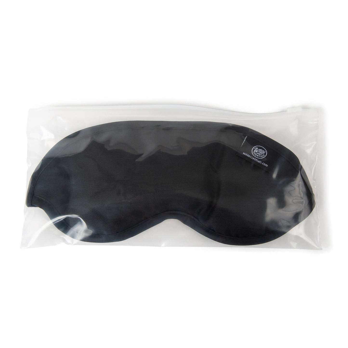 Wild Essentials Infusion Sleep Mask Infused with French Lavender, Includes resealable Pouch to Keep Fresh, Nose Bridge to Block Light Below Eyes, Aromatherapy, Calming, Relaxing, Black