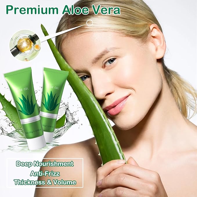16PCS Travel Size Aloe Vera Gel,Organic Aloe Vera Gel for Face & Body,Hydrating After Sun Care Lotion,Moisturizing After Sun Care Lotion Set for All Skin Type, 1.05 Oz