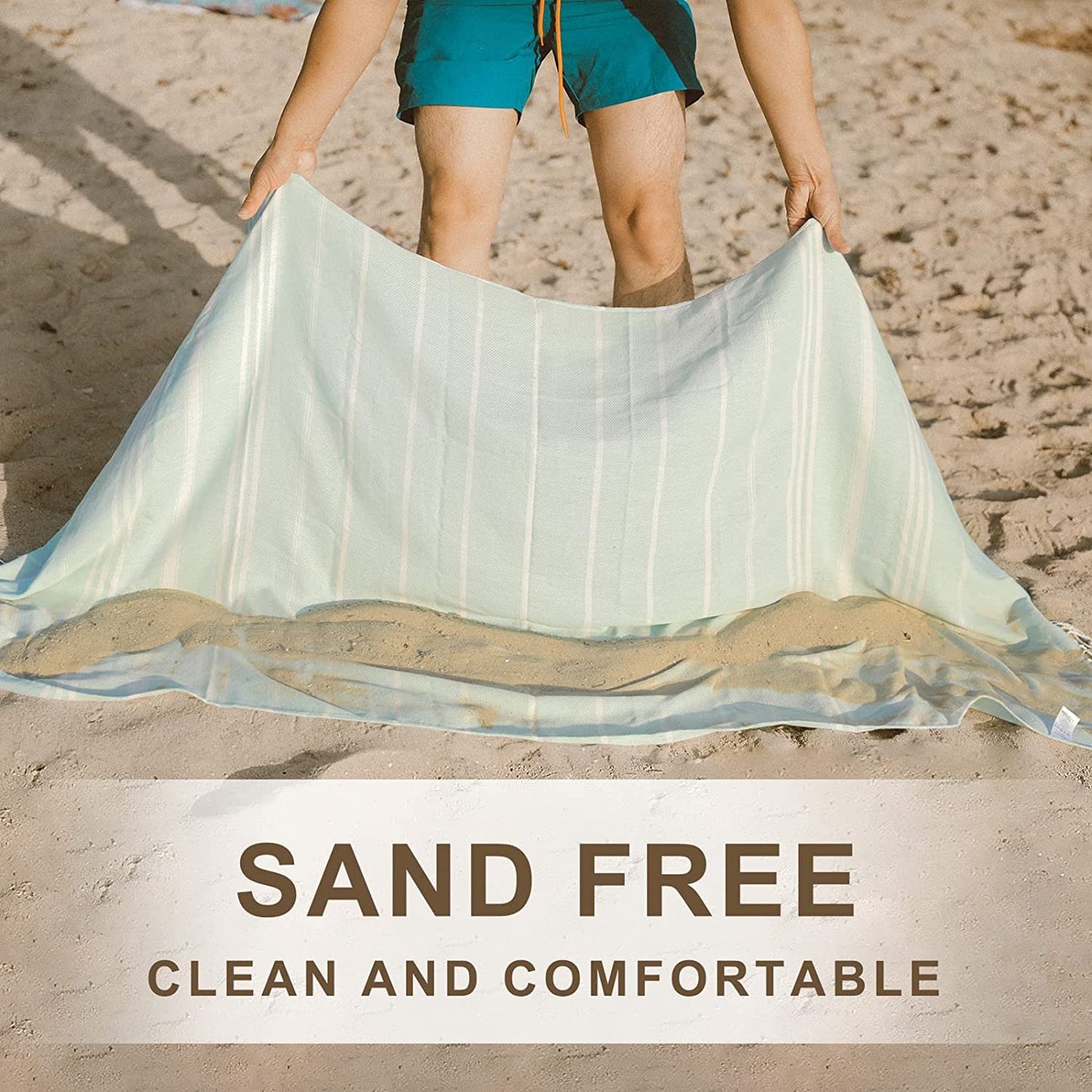 6 Packs Turkish Beach Towel Pool Swim Towels Set Bulk Soft Cotton Extra Large Sand Free Quick Dry Thin Lightweight Travel Essentials Cruise Accessories Camping Must Haves Clearance Sandless Oversized