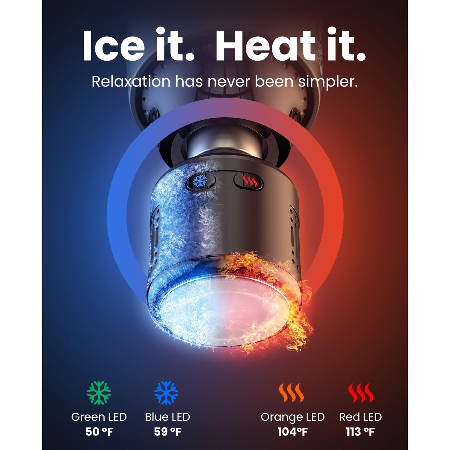 BOB AND BRAD A2 Pro Massage Gun with Heat and Cold Therapy, Professional Percussion Massage Gun Deep Tissue for Athletes Home Gym, Portable Muscle Massager with Force Sensor Light, Ideal Gift