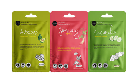 Celavi Collagen Facial Face Mask (24-Sheets) Classic Korean Skincare