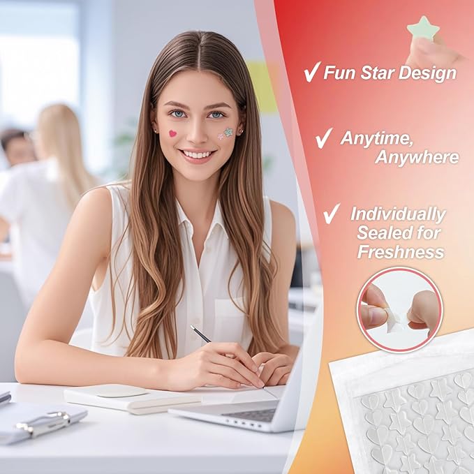 Clear Pimple Patches for Face 3 Size 400 Counts, Hydrocolloid Cute Star Acne Patches for Covering Zits and Blemishes, Zit Patches Spot Stickers Salicylic Acid,Tea Tree Oil, Pimple Popper Tool Kit