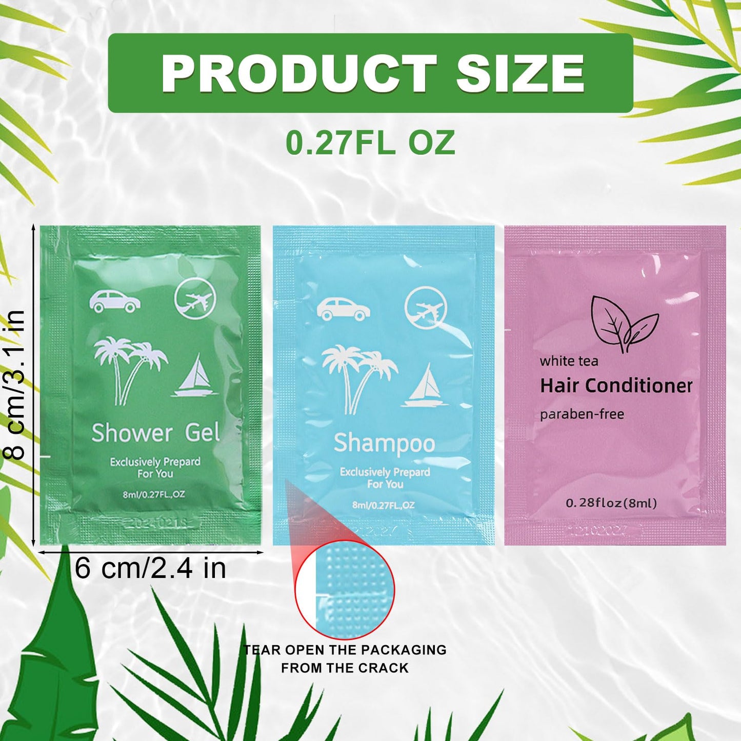 Body Wash Shampoo Conditioner Set Travel 0.28fl Oz,Travel Size Shower Gel Set,Shampoo and Conditioner Travel Bulk,Hotel Supplies Bulk Hygiene Kits for Homeless Guests Hotel (20)