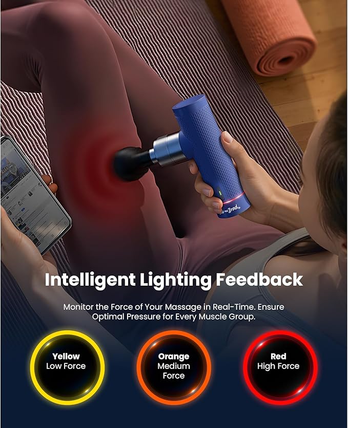 BOB AND BRAD A7 Massage Gun with 11mm Amplitude and Metal Head, Mini Massage Gun Deep Tissue Portable, Professional Muscle Massager for Pain Relief, Gift for Dad Mom