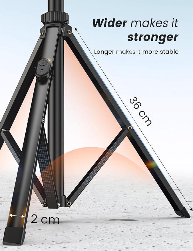 86'' Phone Tripod & Selfie Stick, Tripod for iPhone with Detachable Remote, Portable Phone Tripod Stand for Video Recording, Travel Tripod for Cell Phone, Compatible with Smartphones, DSLR