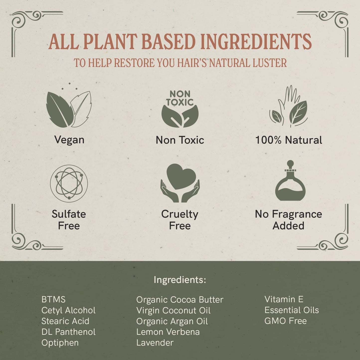 J·R·LIGGETT'S Conditioner Bar - Original Formula, All Natural Hair Conditioner with Coconut Oil & Cocoa Butter - Sulfate Free, Gmo Free, Plant-Based Ingredients for Soft & Smooth Hair, 1.75oz - 3 Pack