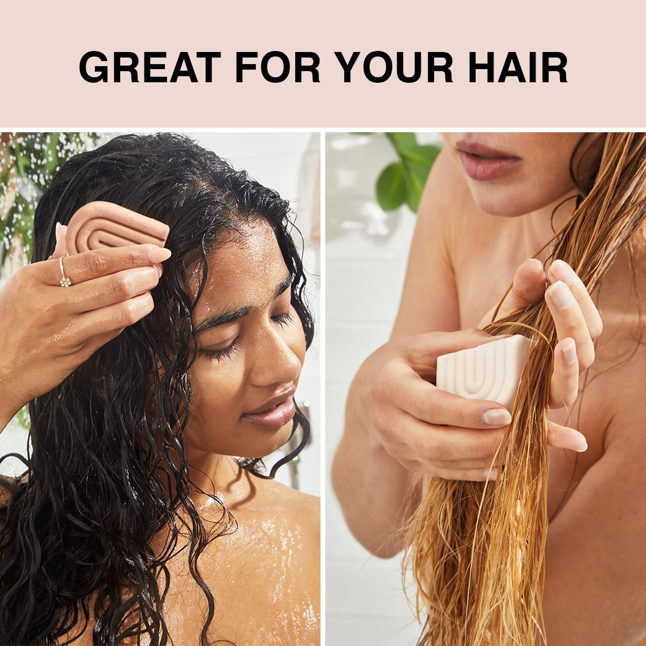 Kitsch Rice Water Shampoo & Conditioner Set – Solid Shampoo & Conditioner Bar with Protein for Hair Growth, Strengthening Hair & Damage Repair – Paraben, Sulfate & Silicone Free – 2 Pack