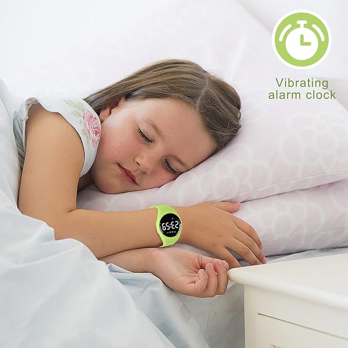 Kids Watches for Girls Boys Digital Sport Watch with Step Counter Pedometer Vibration Alarm Clock, No App Waterproof Fitness Tracker Kids Watch Boys Girls Teens Students Ages 5-16