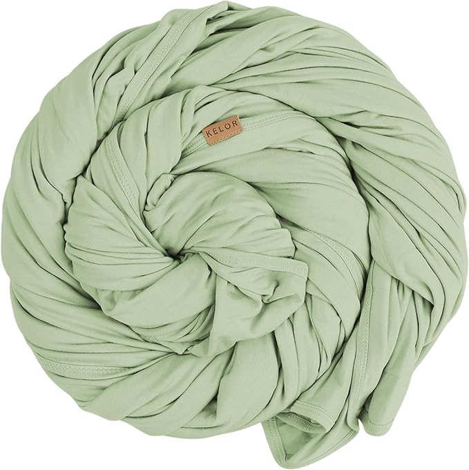 K E L O R Luxury Cooling Travel Blanket - Stretchy, Lightweight Soft & Breathable Shawl Wraps for Women