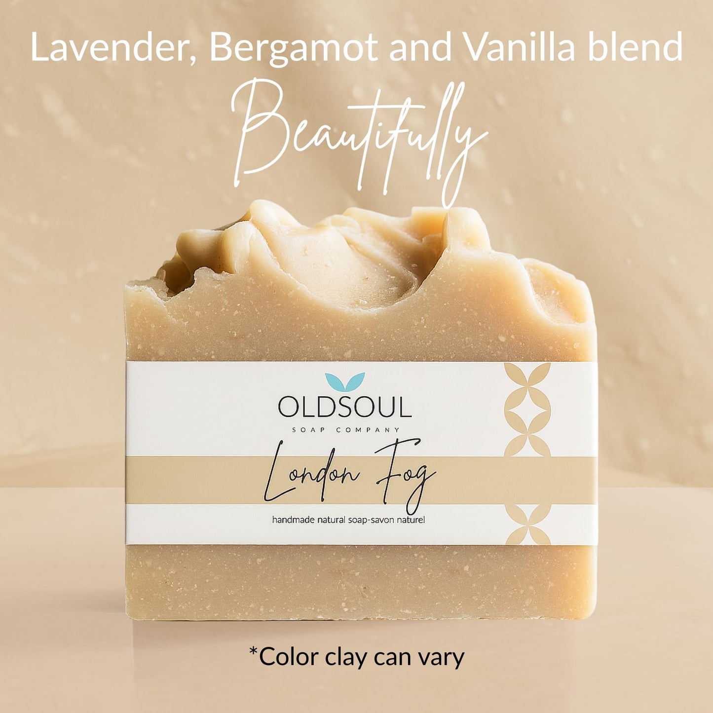 Old Soul Soap Company - London Fog Soap Collection Soap Bar – Skin Renewing, Vegan-Friendly with Lavender, Bergamot & Vanilla Oil – Deep Cleansing & Nourishing for Glowing Skin – 5.8 oz Pack 4