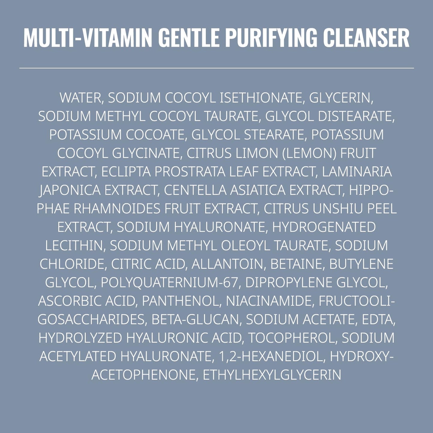 ASNO Multi Vitamin Gentle Purifying Cleanser 150ml – Low pH Vegan Face Wash for Sensitive Skin, Hydrating Deep Cleanse with Fine Bubble, Lemon + Niacinamide + Centella Asiatica, Korean Skincare