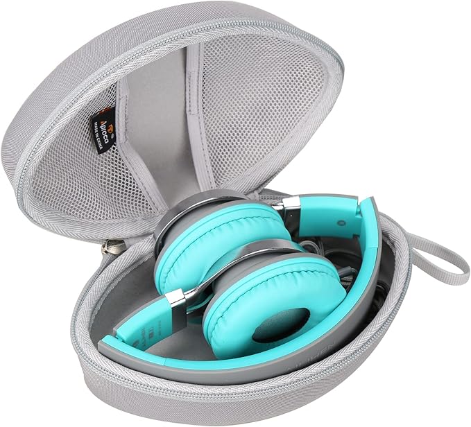 Aproca Hard Travel Storage Case, for AILIHEN C8 / Artix CL750 / ELECDER i39 Headphones Folding Lightweight Headset (Grey)