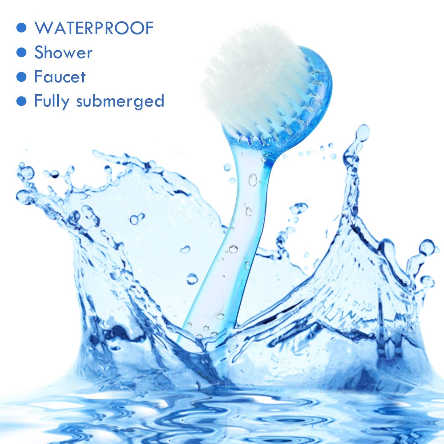 3 Pieces Facial Cleansing Brush Acrylic Handle Face Scrubbers Soft Bristle Exfoliator Cleaner Brush Scrub Exfoliating Facial Scrubber for Face Care Makeup Skincare Removal(Pink, Purple, Blue)