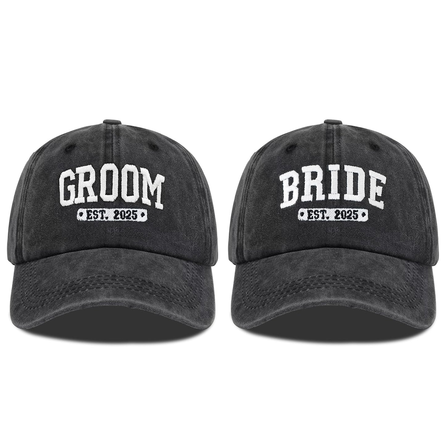 Bride and Groom Hats, Wedding Gifts for Couples 2025, Mr and Mrs Gifts Honeymoon for Newlyweds, Couples Hats for Wedding